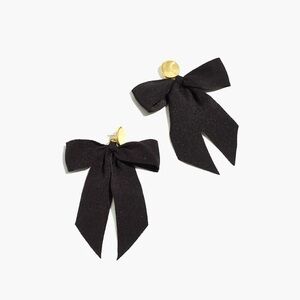 Madewell Satin Bow Statement Earrings